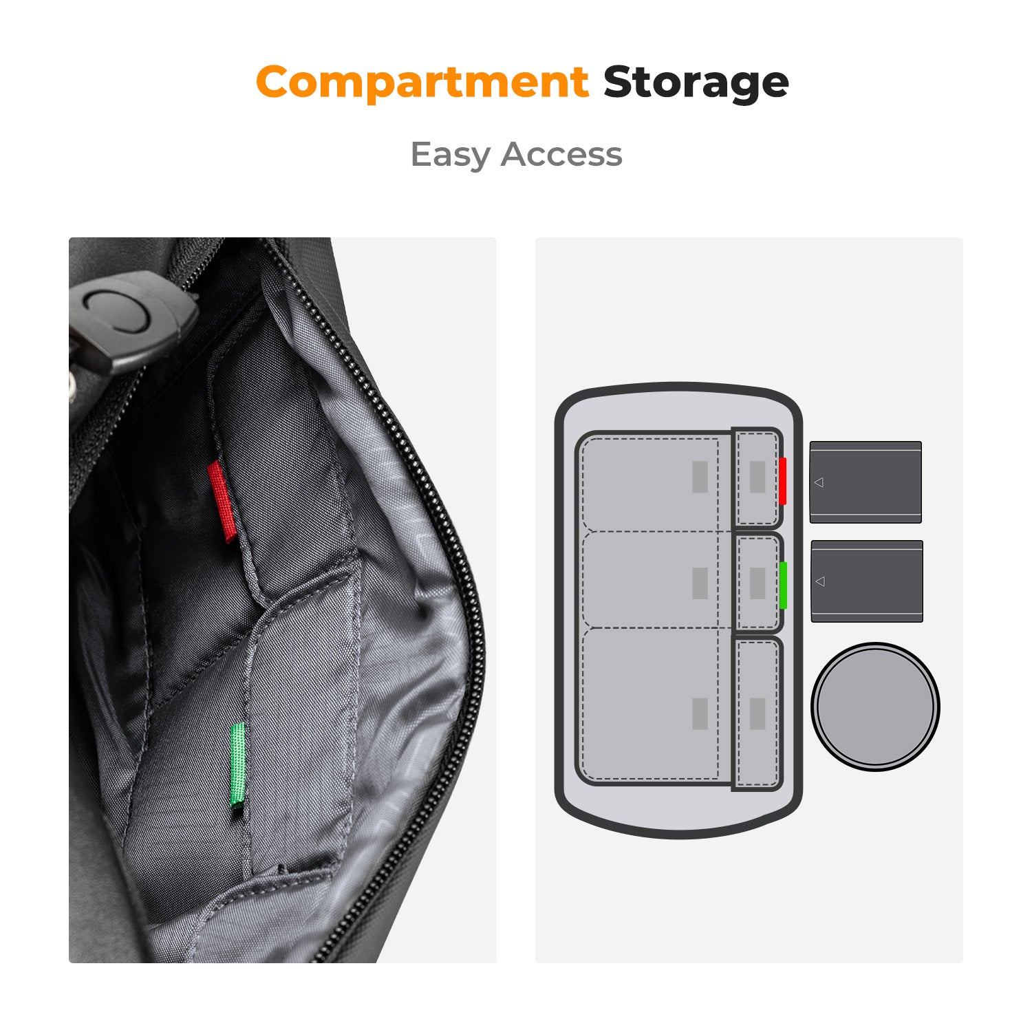 K&F Concept Alpha Camera Sling Bag 10L Photography Shoulder Bag, Compatible with Canon / Nikon / Sony Cameras / DJI Mavic Drones - Sling Bag10L Urban Wander 01 (Black ) K&F Concept Alpha Camera Sling Bag 10L Photography Shoulder Bag, Compatible with Canon / Nikon / Sony Cameras / DJI Mavic Drones - Sling Bag10L Urban Wander 01 (Black )